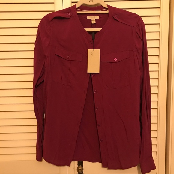 Burberry Tops - NWT Burberry Brit Blouse Shirt Top Large